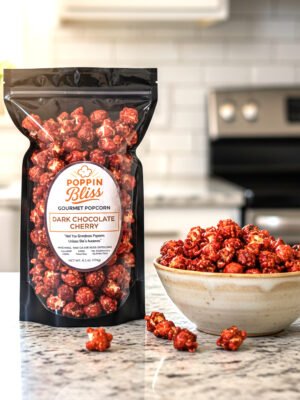 Dark Chocolate Cherry Popcorn