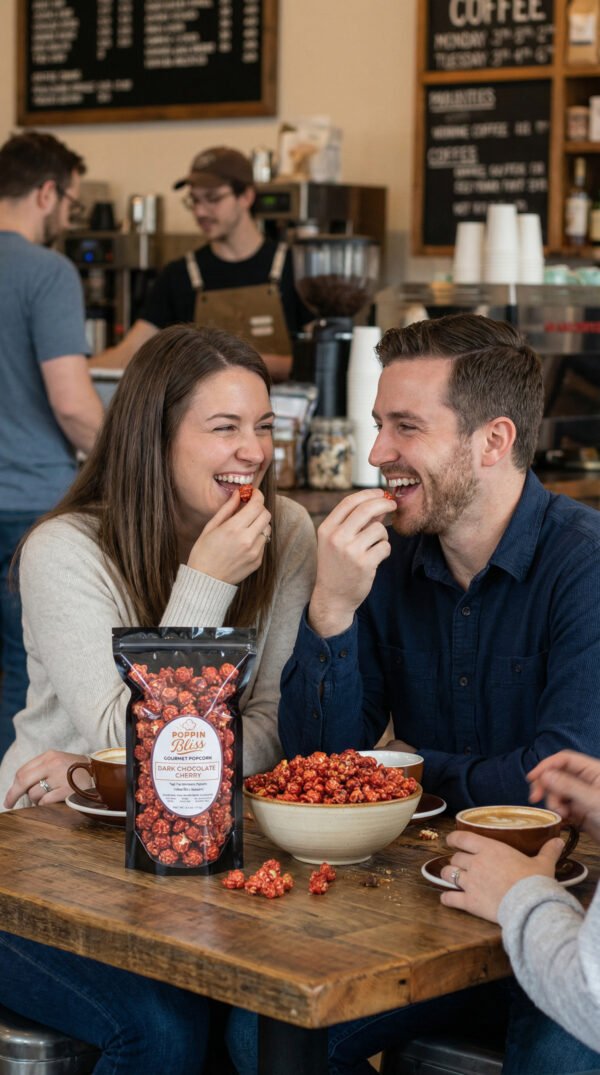 Dark Chocolate Cherry Popcorn