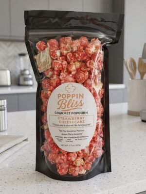 Strawberry Cheesecake Popcorn