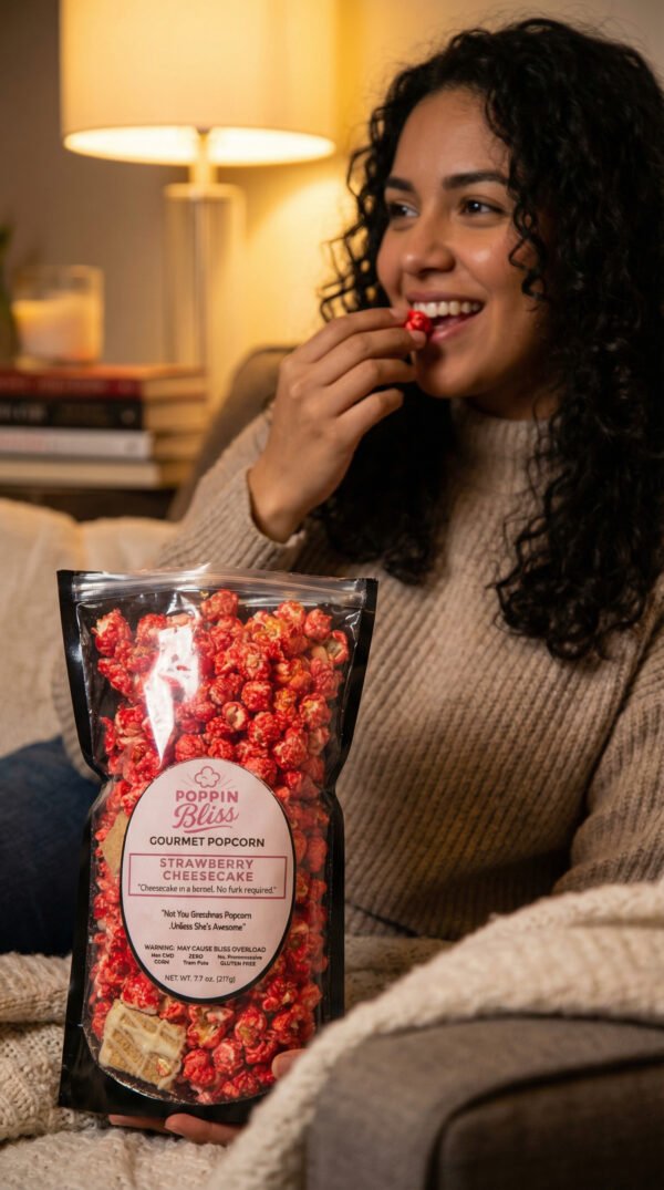 Strawberry Cheesecake Popcorn