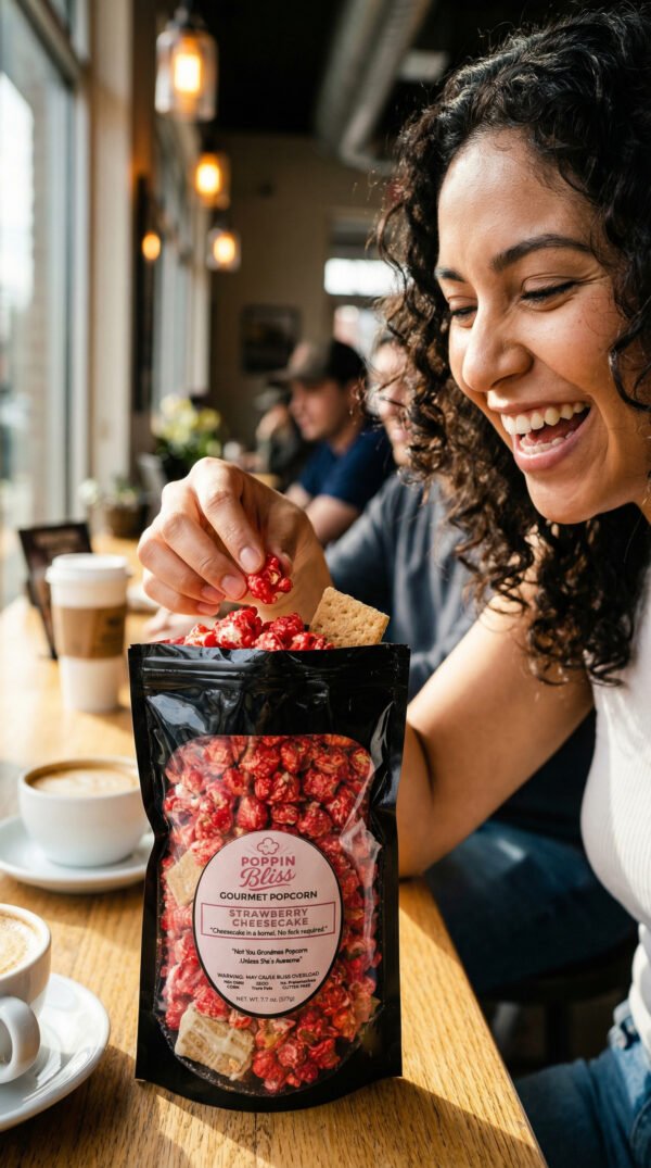 Strawberry Cheesecake Popcorn