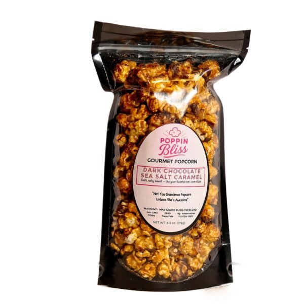 Dark Chocolate Sea Salted Caramel Popcorn