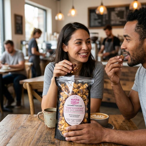 Dark Chocolate Sea Salted Caramel Popcorn